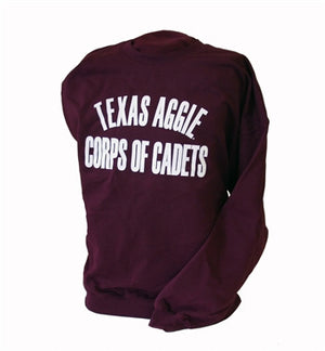Maroon Corps of Cadets Crew Neck Sweatshirt