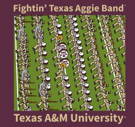 Aggie Band Mine Is Wearing Khaki T-Shirt