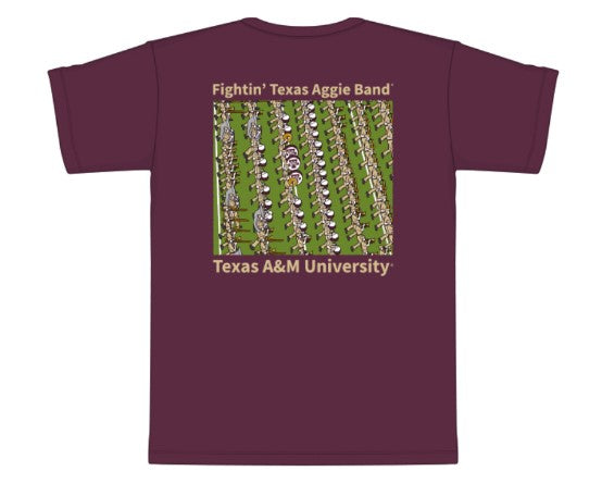 Aggie Band Mine Is Wearing Khaki T-Shirt