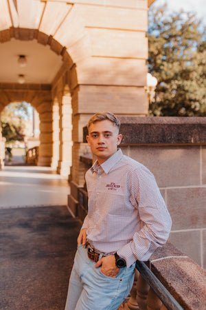 Aggie Band Men's Windowpane Shirt