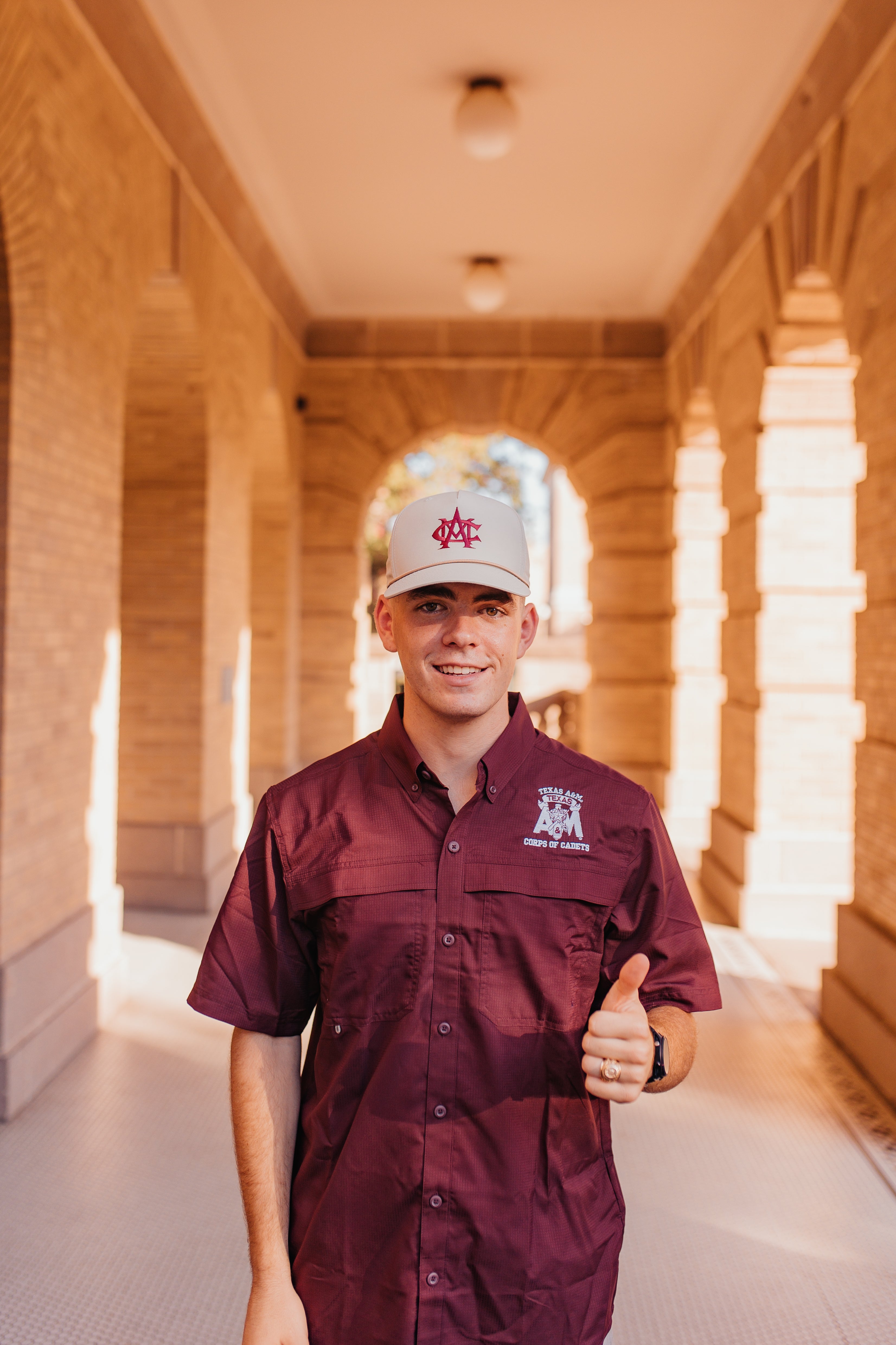 Men's Maroon Short Sleeve Fishing Shirt