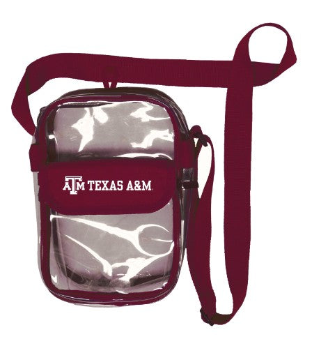 Texas A&M Maroon Clear Crossbody Stadium Bag