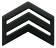 AR ROTC SR DIV SGT Insignia Pair