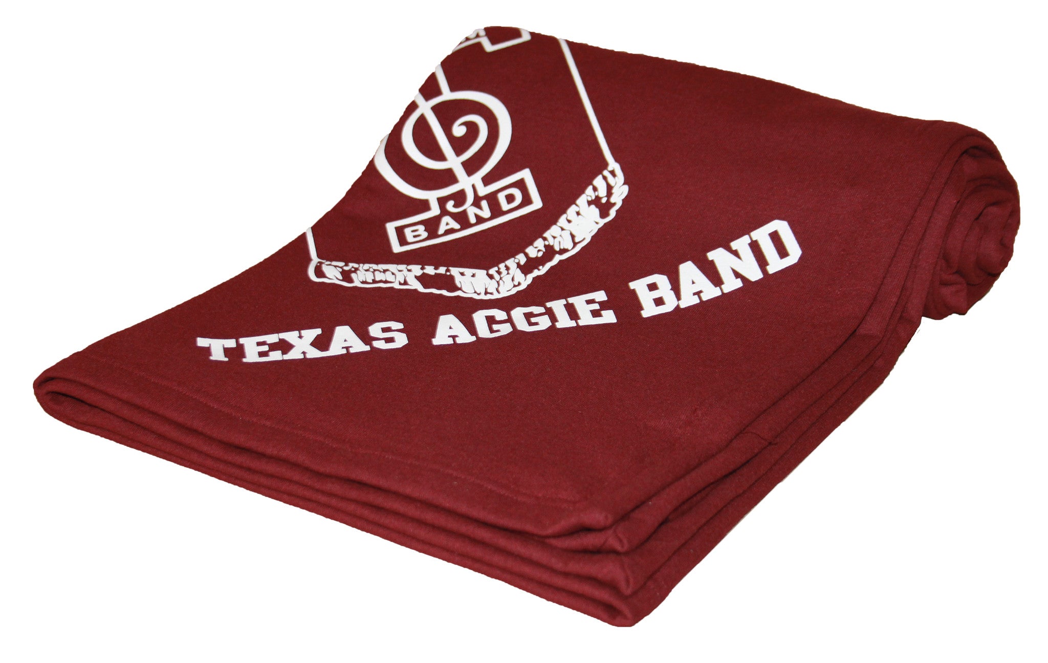 Aggie Band Banner Sweatshirt Blanket
