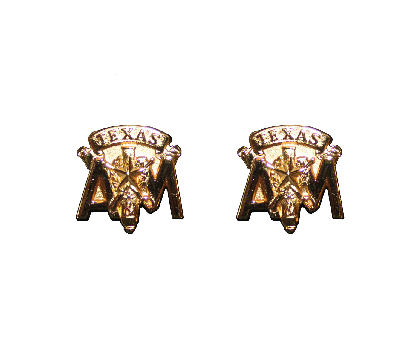 Gold Corps Stack Post Earrings