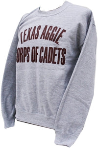 Grey Corps of Cadets Crew Neck Sweatshirt