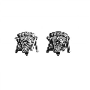 Silver Corps Stack Post Earrings