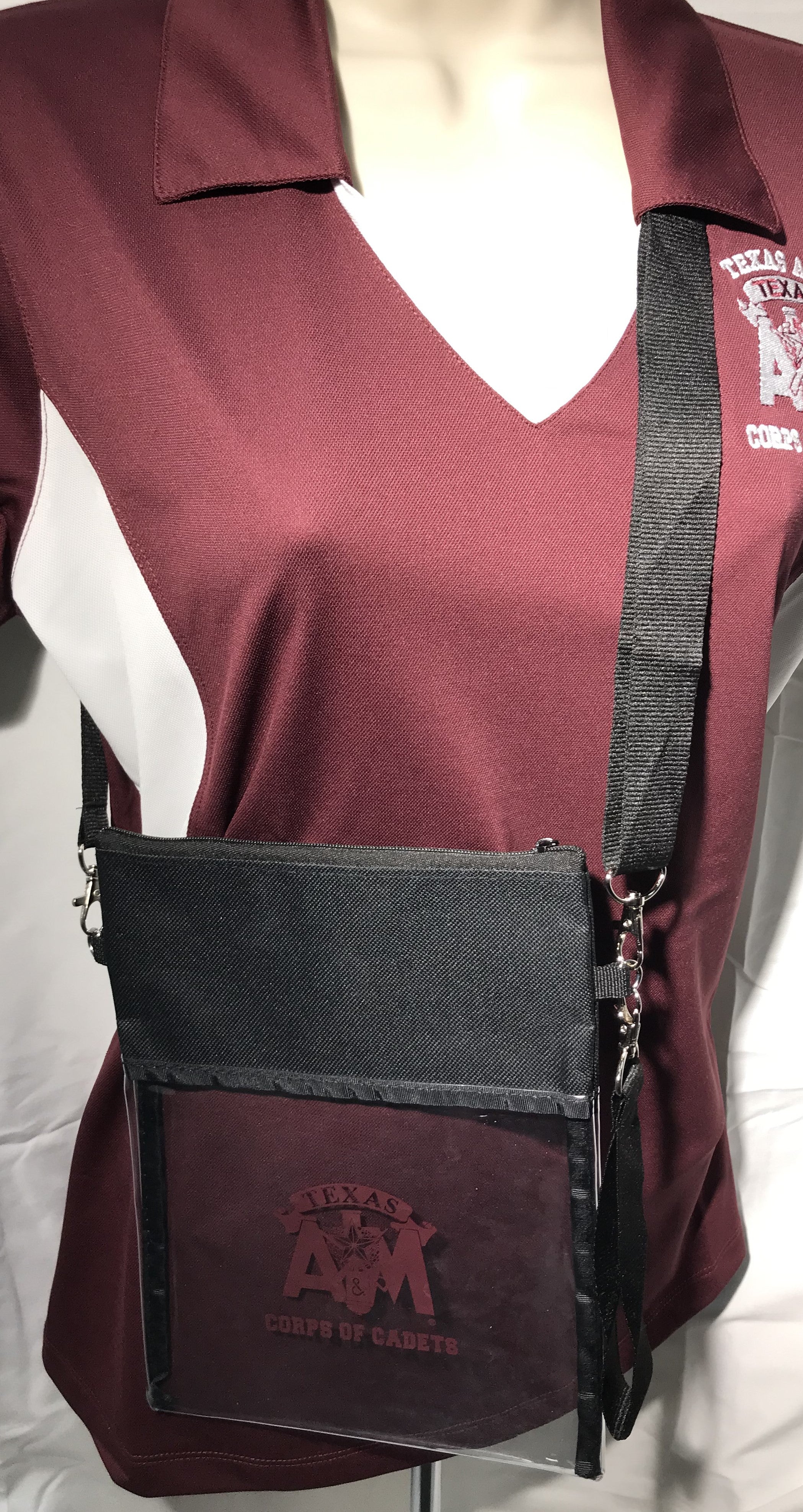 Clear Shoulder Bag With Corps Stack Logo
