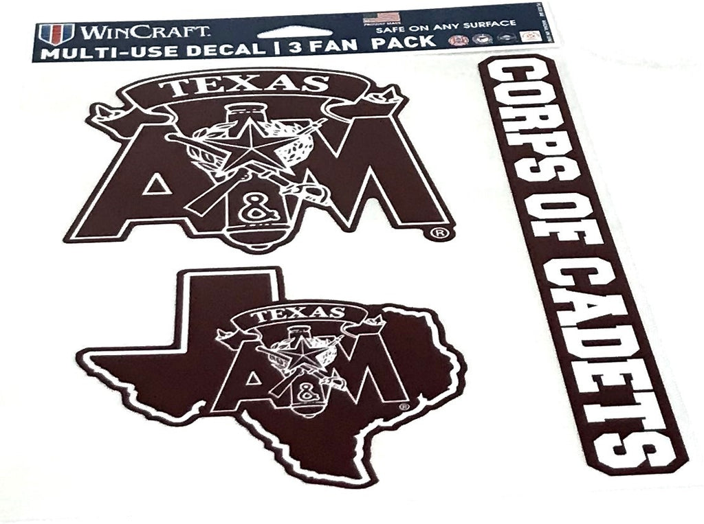 Corps of Cadets Multi-Use Decal 3 Fan Pack